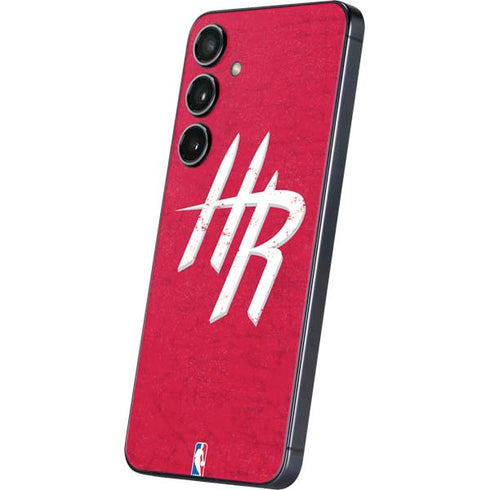 NBA Houston Rockets Distressed Galaxy S25 Skin